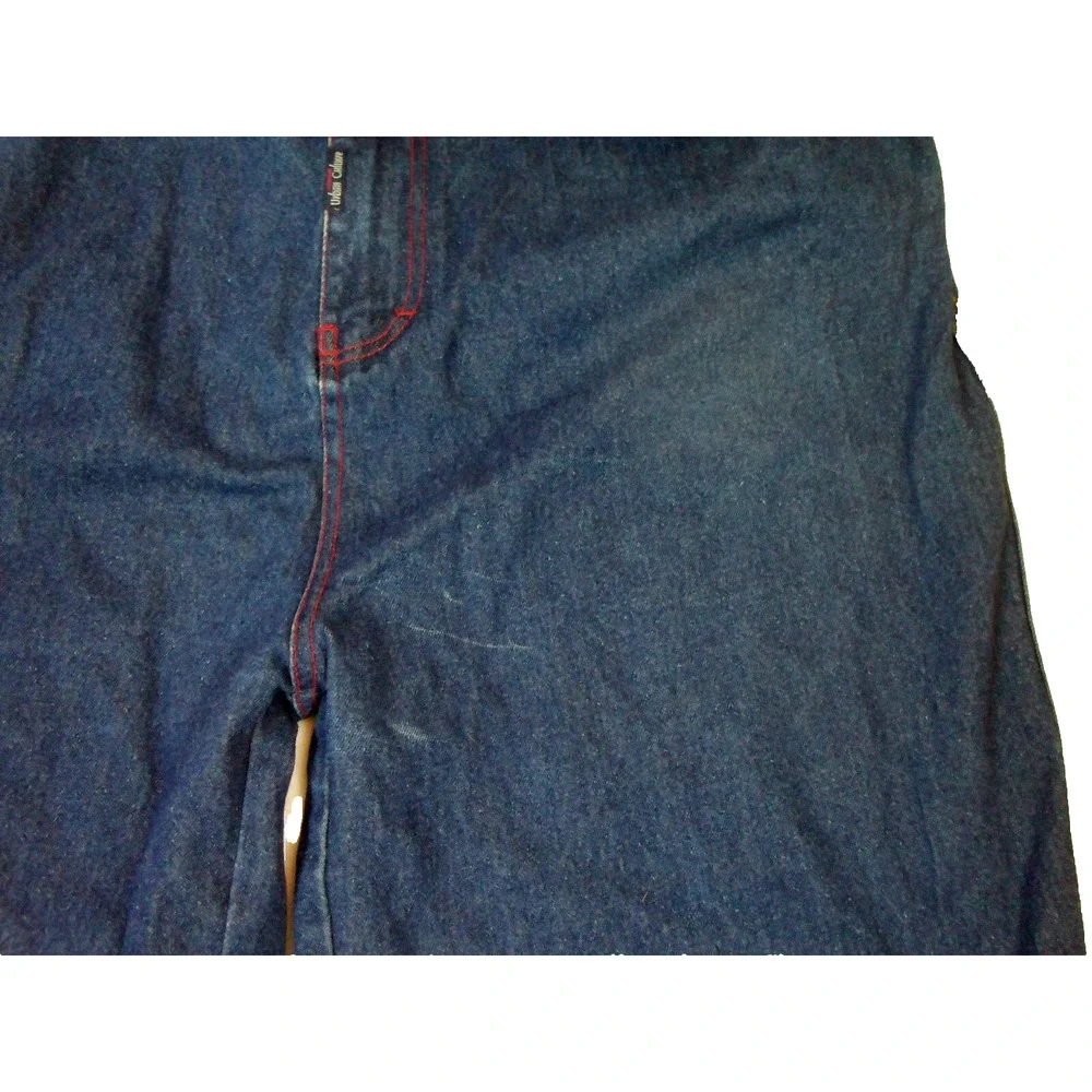 VTG Urban Culture Baggy Wide Leg‎ Jean Shorts Denim Y2K Skater 90s Men’s 44 - Picture 6 of 11